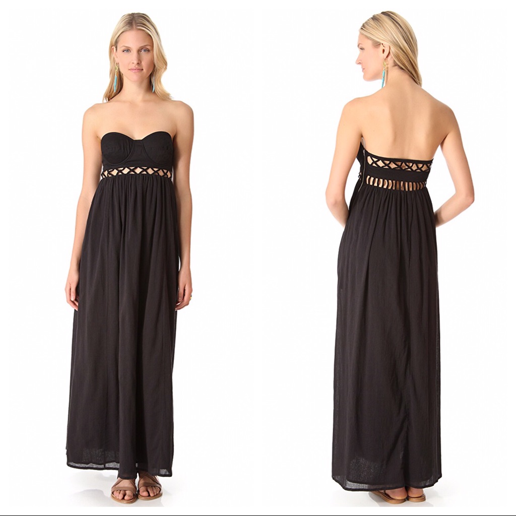 Mara Hoffman Frida Lattice Coverup Maxi Size 2